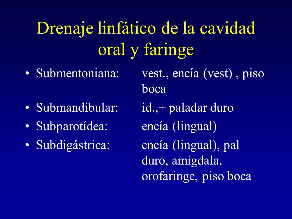 Drenaje linfatico online de la boca